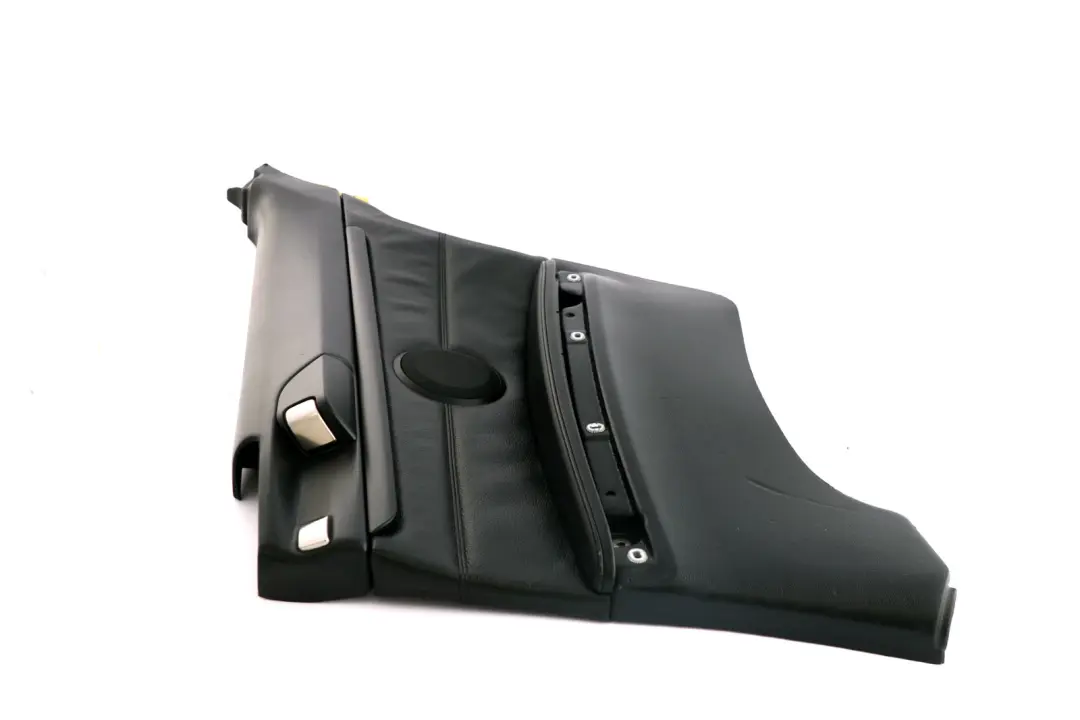 Right O/S Lateral Trim Panel Lining Black Leather to BMW 3 Series E92 Rear with Part number 7218808 BMW 3 Series E92 Rear Right O/S Lateral Trim Panel Lining Black Leather - SKU 7218808 - Part number 7218808