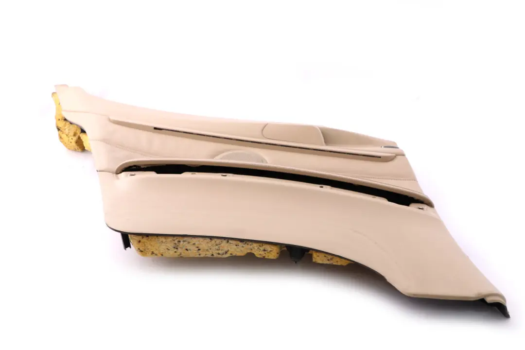 Left N/S Lateral Trim Panel Lining Cream Beige Leather to BMW 3 Series E92 Rear with Part number 7218823 BMW 3 Series E92 Rear Left N/S Lateral Trim Panel Lining Cream Beige Leather - SKU 7218823 - Part number 7218823