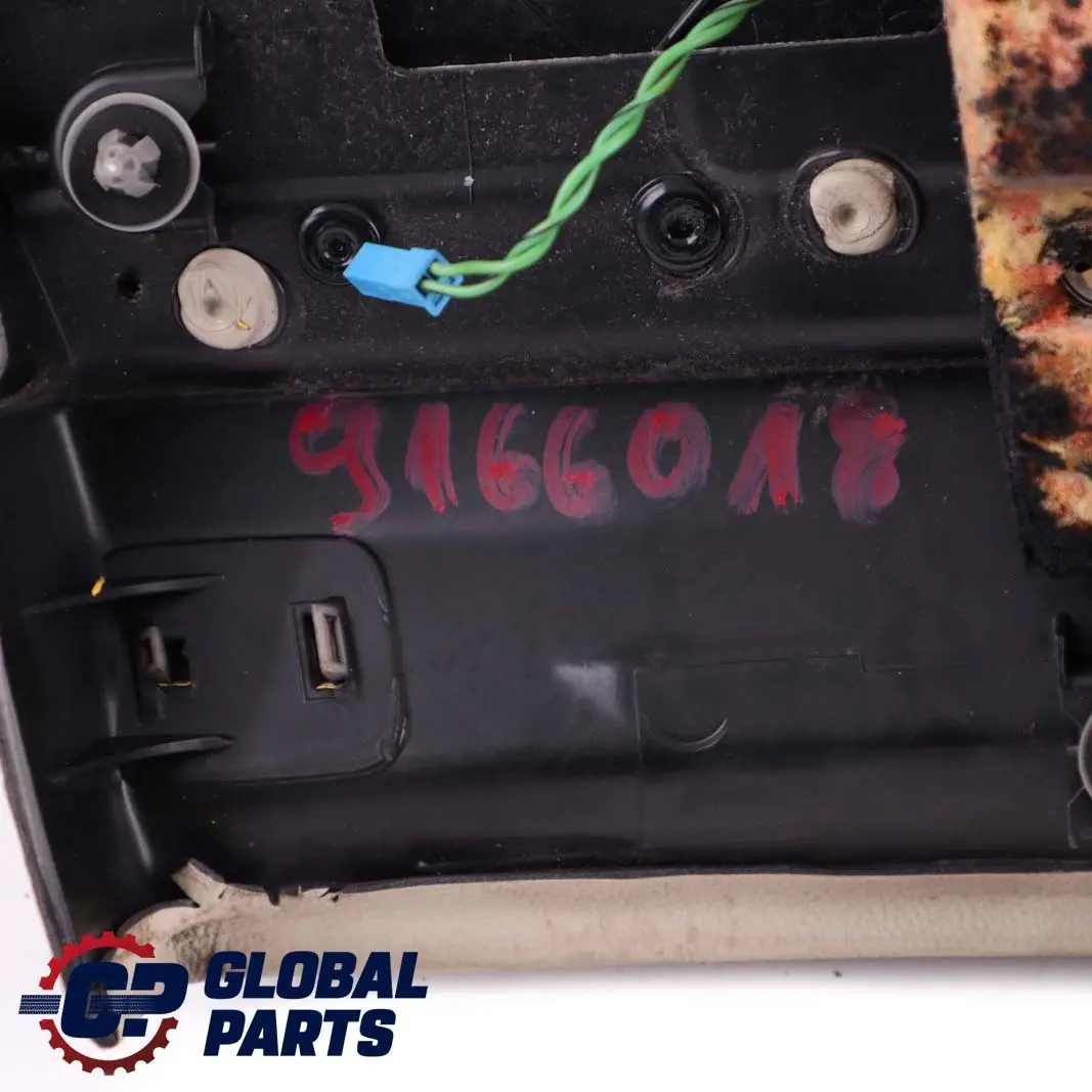 Right O/S Lateral Trim Panel Lining Cream Beige Leather to BMW 3 Series E92 Rear with Part number 7218824 BMW 3 Series E92 Rear Right O/S Lateral Trim Panel Lining Cream Beige Leather - SKU 7218824 - Part number 7218824