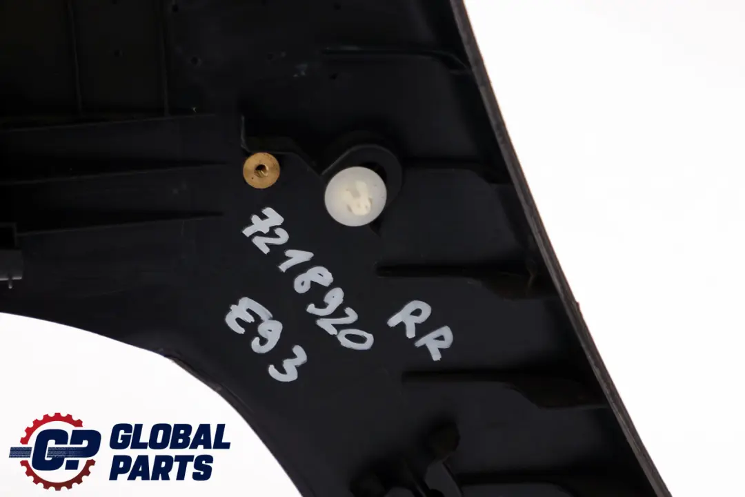 Right O/S Lateral Trim Panel Lining Leather Cream Beige to BMW 3 E93 Cabrio Rear with Part number 7218920 BMW 3 E93 Cabrio Rear Right O/S Lateral Trim Panel Lining Leather Cream Beige - SKU 7218920 - Part number 7218920