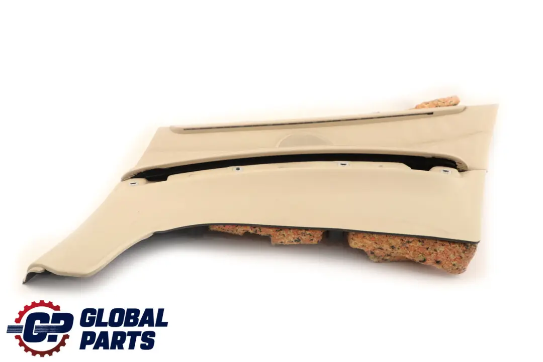 Right O/S Lateral Trim Panel Lining Leather Cream Beige to BMW 3 E93 Cabrio Rear with Part number 7218920 BMW 3 E93 Cabrio Rear Right O/S Lateral Trim Panel Lining Leather Cream Beige - SKU 7218920 - Part number 7218920