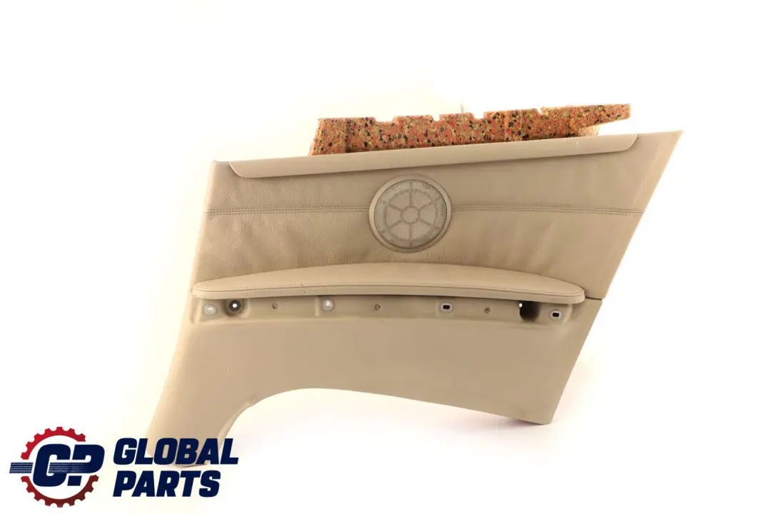 Right O/S Lateral Trim Panel Lining Leather Cream Beige to BMW 3 E93 Cabrio Rear with Part number 7218920 BMW 3 E93 Cabrio Rear Right O/S Lateral Trim Panel Lining Leather Cream Beige - SKU 7218920 - Part number 7218920