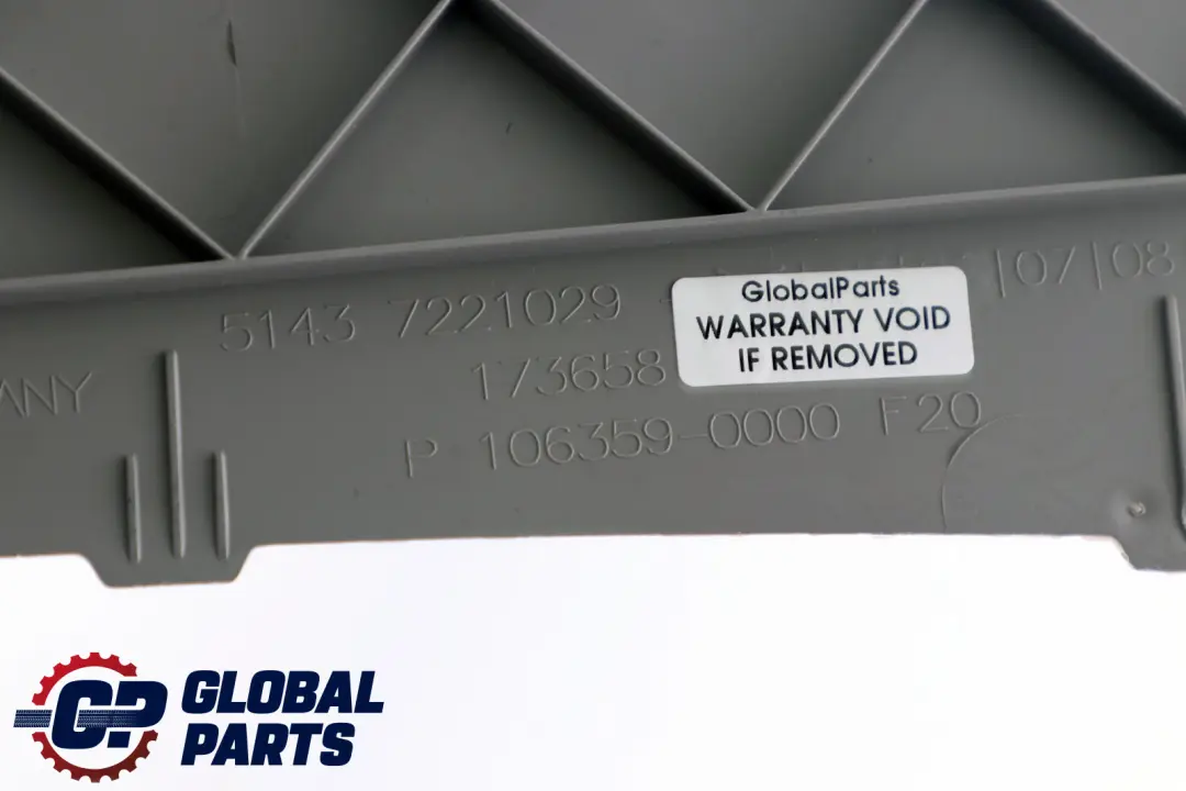 Colonne C Pillar Left Trim Cover Panel Everestgrau Grey pour BMW F20 à propos du numéro de pièce 7221029 BMW F20 Colonne C Pillar Left Trim Cover Panel Everestgrau Grey - SKU 7221029 - Numéro de pièce 7221029