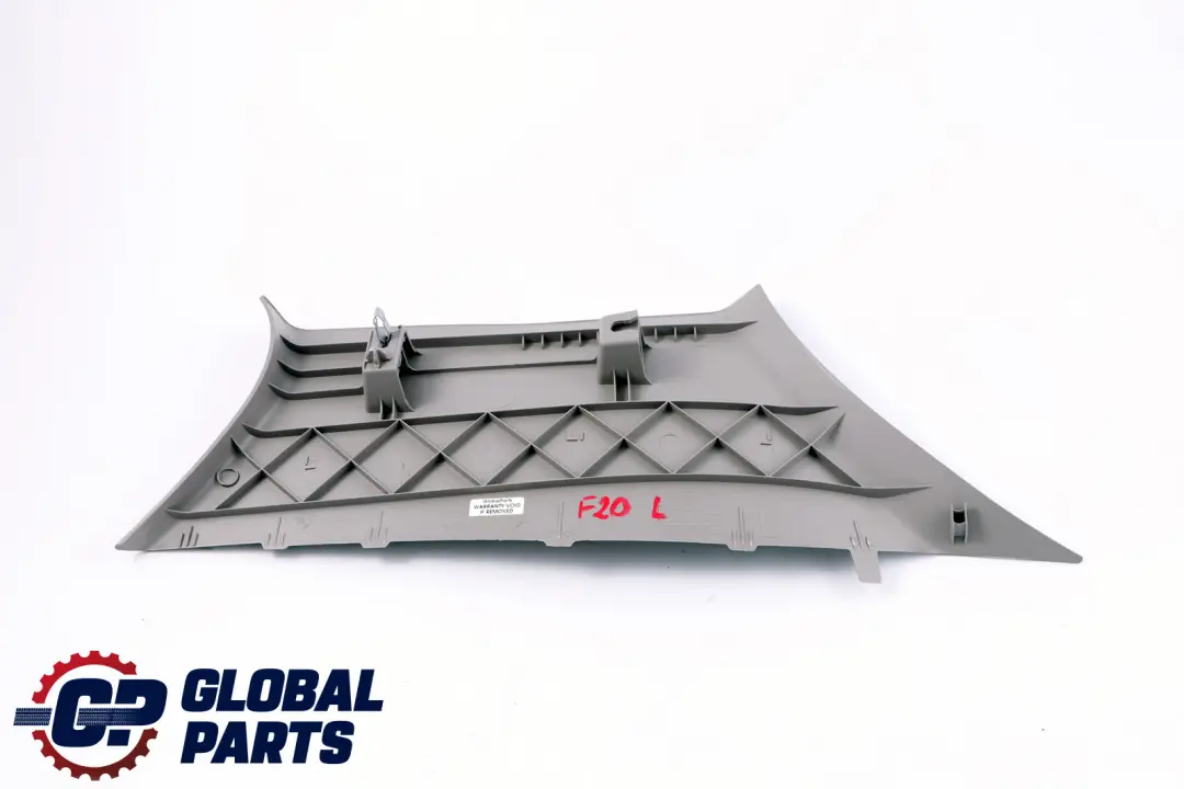 Columna Pilar C Izquierda Embellecedor Panel Gris Everestgrau para BMW F20 con número de pieza 7221029 BMW F20 Columna Pilar C Izquierda Embellecedor Panel Gris Everestgrau - SKU 7221029 - Número de pieza 7221029