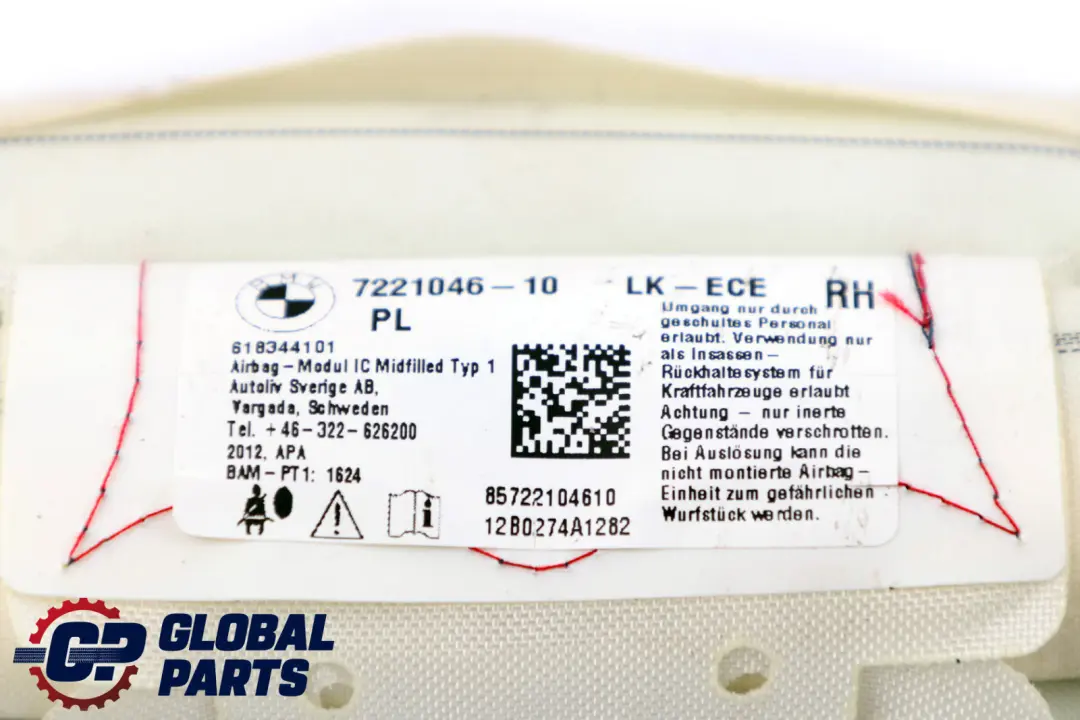 Module Rideau Droit Pour BMW F20 F21 F30 F31 Toit Conducteur Modèle pour Air à propos du numéro de pièce 7221046 Air Module Rideau Droit Pour BMW F20 F21 F30 F31 Toit Conducteur Modèle - SKU 7221046 - Numéro de pièce 7221046