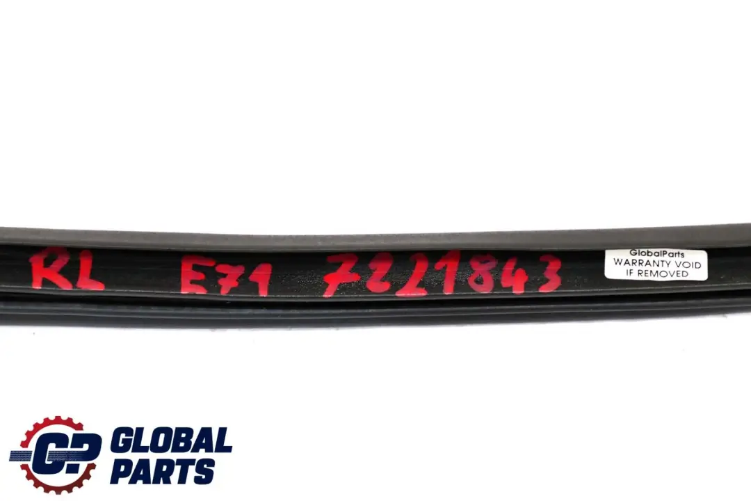 BMW X6 E71 Puerta Trasera Izquierda Junta Burlete - SKU 7221843 - Número de pieza 7221843