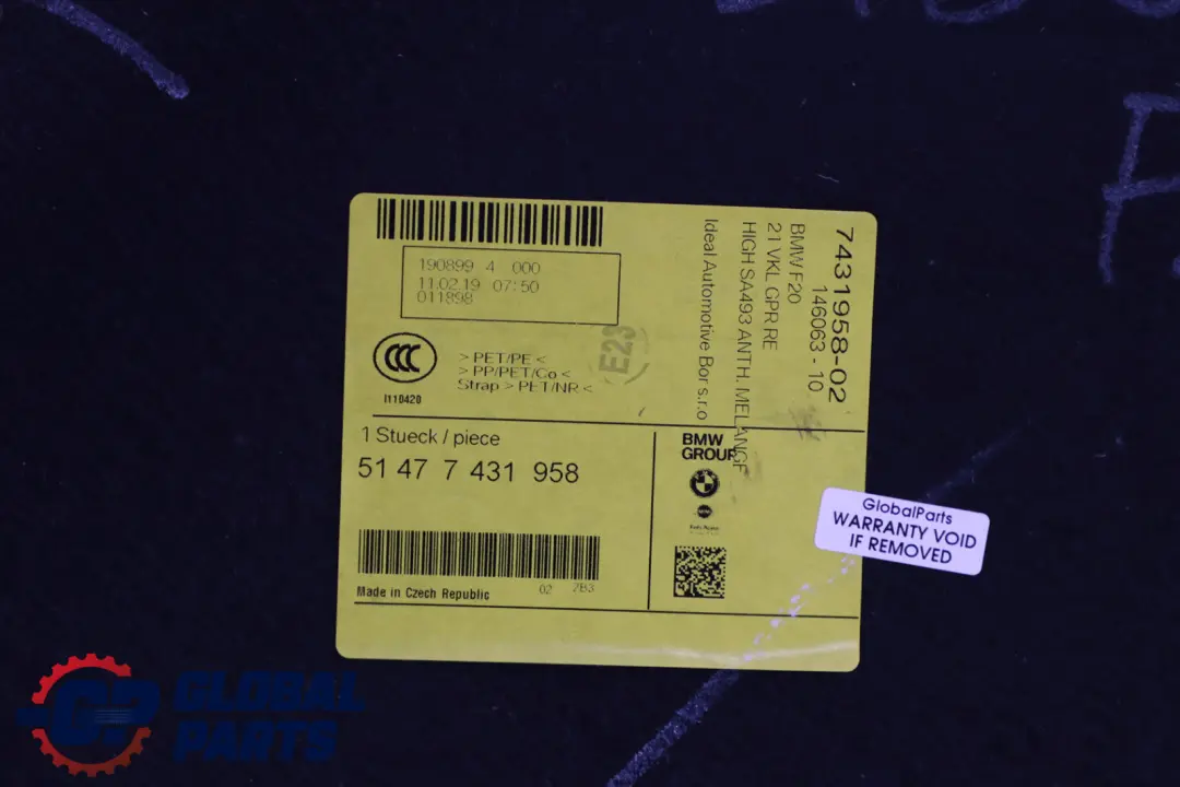Verkleidung Gepäckraum Rechts Schwarz 7431958 für BMW 1 er F20 F21 mit Teilenummer 7221866 BMW 1 er F20 F21 Verkleidung Gepäckraum Rechts Schwarz 7431958 - SKU 7221866 - Teilenummer 7221866