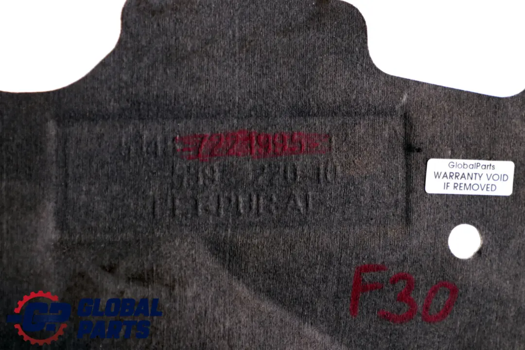 Sound Insulating Dash Panel Front to BMW 3 4 Series F30 F31 F32 F33 with Part number 7221995 BMW 3 4 Series F30 F31 F32 F33 Sound Insulating Dash Panel Front - SKU 7221995 - Part number 7221995