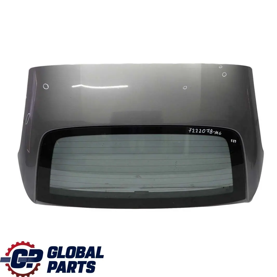 Folding Top Hardtop Roof Shell Window Mineralgrau Grey - B39 to BMW Z4 E89 Rear with Part number 7222078 BMW Z4 E89 Rear Folding Top Hardtop Roof Shell Window Mineralgrau Grey - B39 - SKU 7222078-MG - Part number 7222078