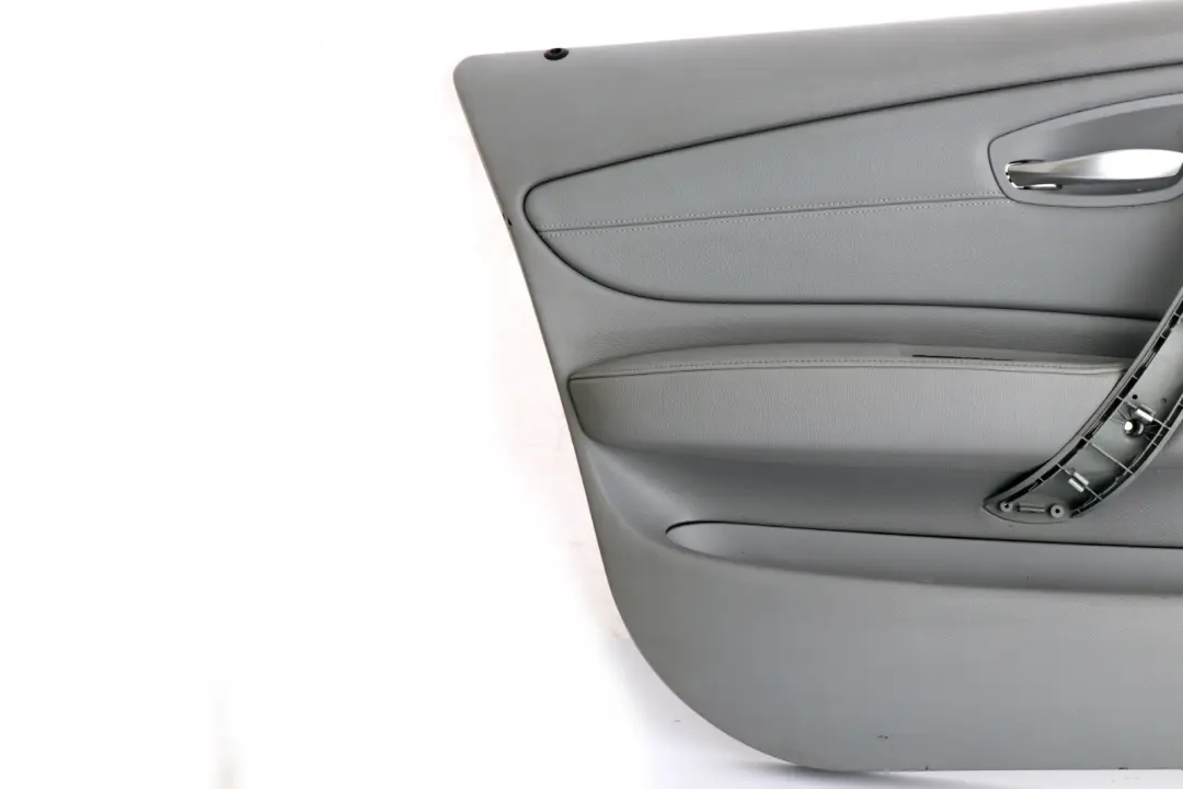 BMW 1 Series E87 LCI Front Left N/S Door Card Trim Panel Grey Leather - SKU 7224347 - Part number 7224347