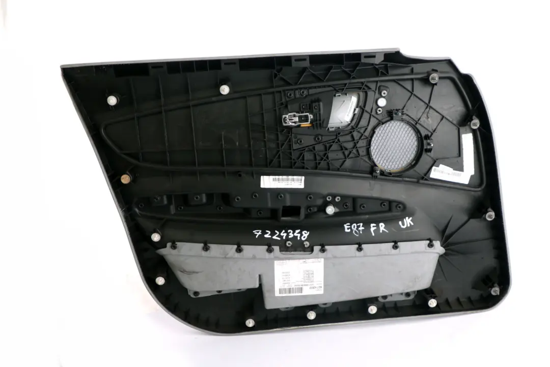 Front Right O/S Door Card Trim Panel Grey Leather to BMW 1 Series E87 LCI with Part number 7224348 BMW 1 Series E87 LCI Front Right O/S Door Card Trim Panel Grey Leather - SKU 7224348 - Part number 7224348