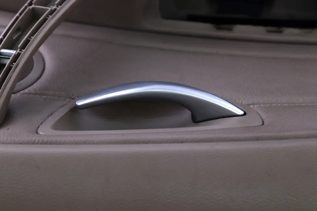 BMW 1 Series E87 LCI Front Left N/S Door Card Trim Panel Beige Leather - SKU 7224349 - Part number 7224349