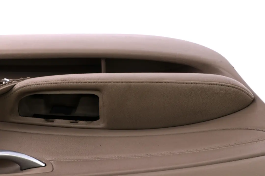 Front Left N/S Door Card Trim Panel Beige Leather to BMW 1 Series E87 LCI with Part number 7224349 BMW 1 Series E87 LCI Front Left N/S Door Card Trim Panel Beige Leather - SKU 7224349 - Part number 7224349