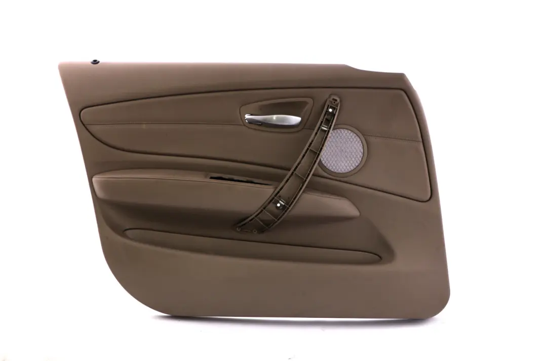 Front Left N/S Door Card Trim Panel Beige Leather to BMW 1 Series E87 LCI with Part number 7224349 BMW 1 Series E87 LCI Front Left N/S Door Card Trim Panel Beige Leather - SKU 7224349 - Part number 7224349