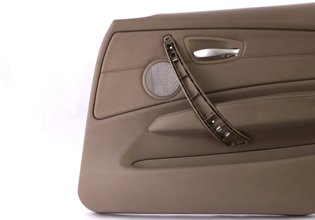 BMW 1 Series E87 LCI Front Right O/S Door Card Trim Panel Beige Leather - SKU 7224350 - Part number 7224350