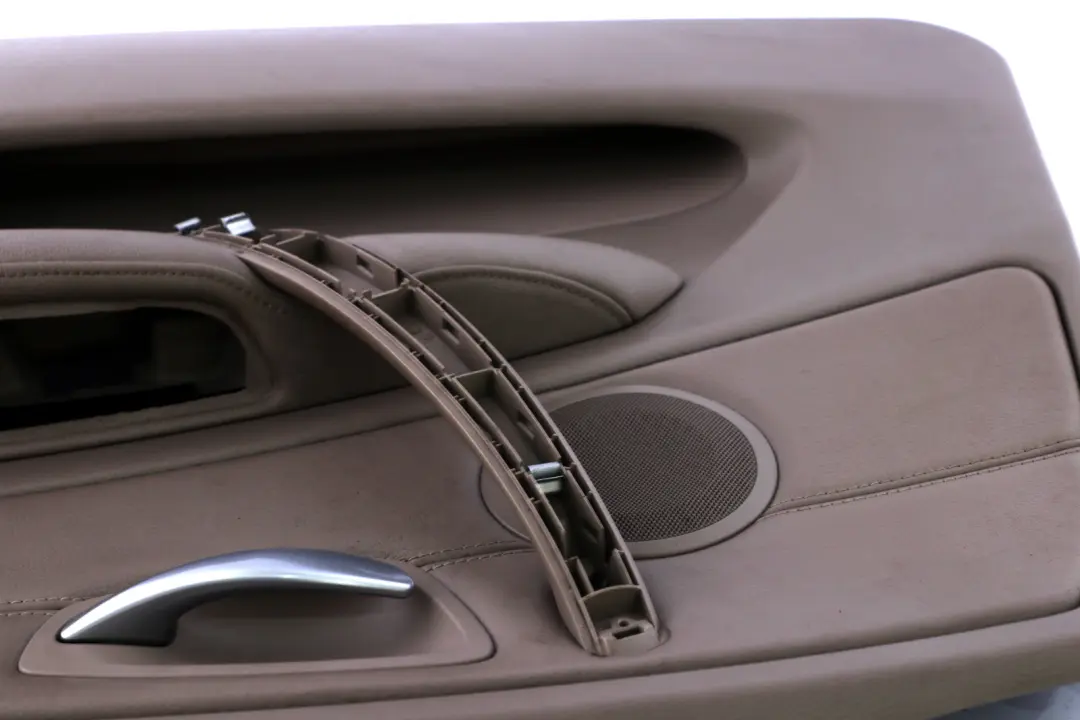 BMW 1 Series E87 LCI Front Right O/S Door Card Trim Panel Beige Leather - SKU 7224350 - Part number 7224350