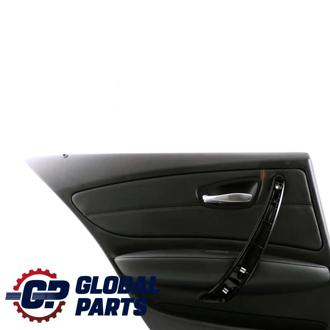 Left N/S Door Card Lining Panel Leather Boston Black to BMW 1 Series E87 LCI Rear with Part number 7224353 BMW 1 Series E87 LCI Rear Left N/S Door Card Lining Panel Leather Boston Black - SKU 7224353 - Part number 7224353