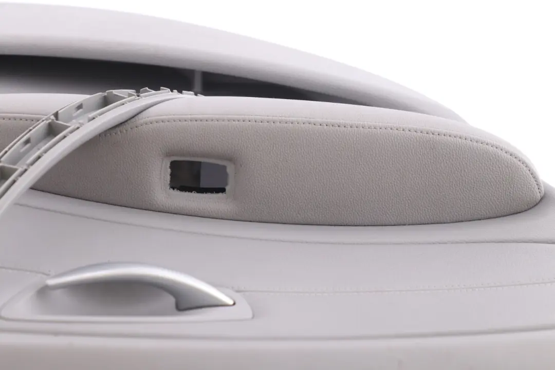 Left N/S Door Card Trim Panel Grey Leather to BMW 1 Series E87 LCI Rear with Part number 7224355 BMW 1 Series E87 LCI Rear Left N/S Door Card Trim Panel Grey Leather - SKU 7224355 - Part number 7224355