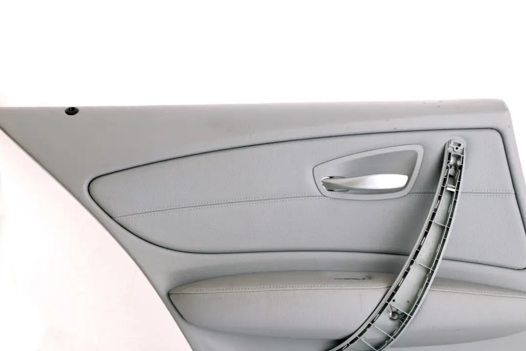 BMW 1 Series E87 LCI Rear Left N/S Door Card Trim Panel Grey Leather - SKU 7224355 - Part number 7224355
