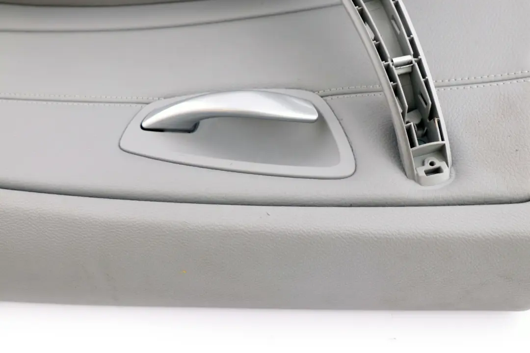 Right O/S Door Card Trim Panel Grey Leather to BMW 1 Series E87 LCI Rear with Part number 7224356 BMW 1 Series E87 LCI Rear Right O/S Door Card Trim Panel Grey Leather - SKU 7224356 - Part number 7224356