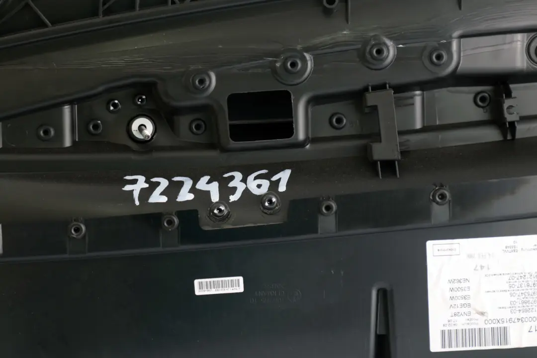 BMW E81 E82 Delantero Izquierdo Puerta Forro Tarjeta Cuero Negro - SKU 7224361 - Número de pieza 7224361