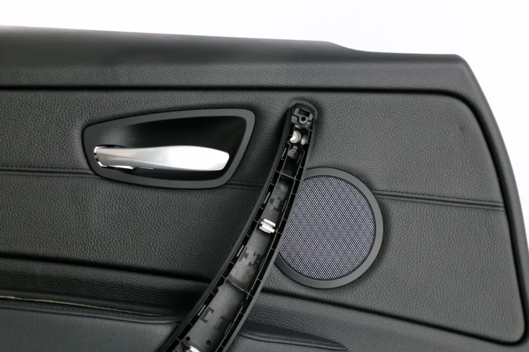 BMW E81 E82 Delantero Izquierdo Puerta Forro Tarjeta Cuero Negro - SKU 7224361 - Número de pieza 7224361