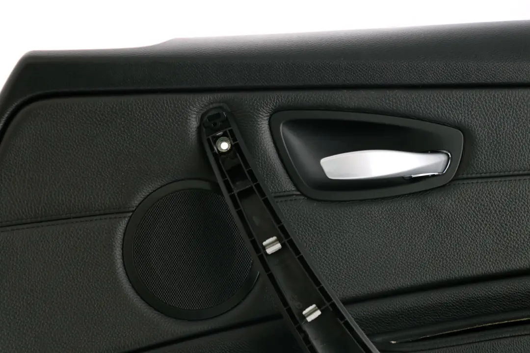 Front Right O/S Door Lining Card Black Leather to BMW 1 Series E81 E82 with Part number 7224362 BMW 1 Series E81 E82 Front Right O/S Door Lining Card Black Leather - SKU 7224362 - Part number 7224362
