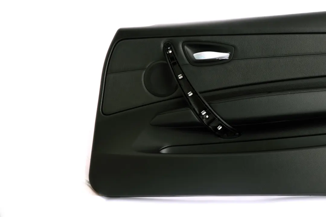 Front Right O/S Door Lining Card Black Leather to BMW 1 Series E81 E82 with Part number 7224362 BMW 1 Series E81 E82 Front Right O/S Door Lining Card Black Leather - SKU 7224362 - Part number 7224362