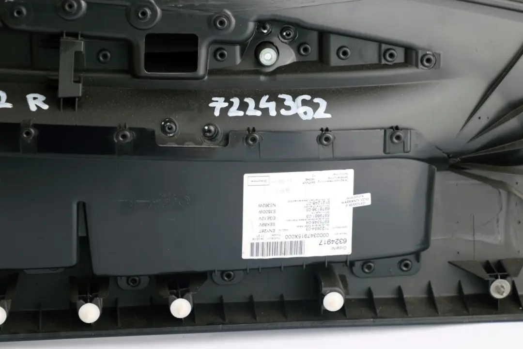 BMW E81 E82 Carte de doublure de porte avant droite en cuir noir - SKU 7224362 - Numéro de pièce 7224362