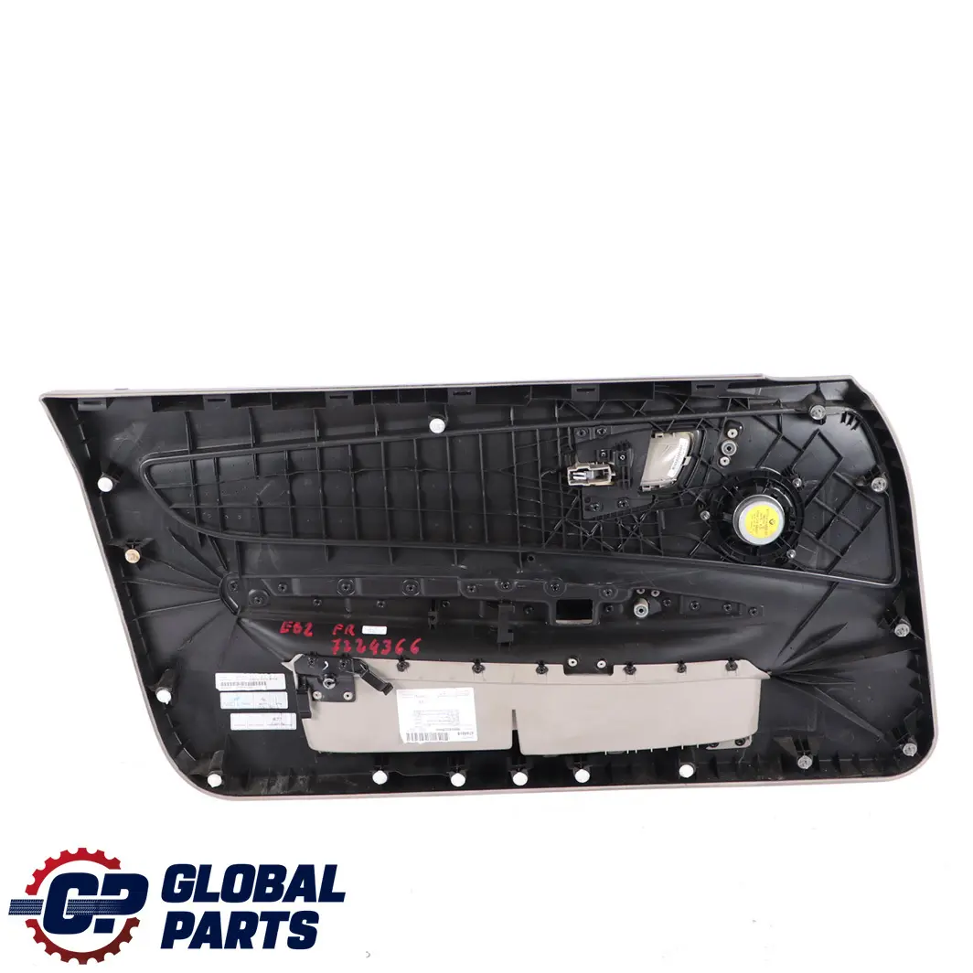 Delantero Derecho Puerta Forro Tarjeta Tela Cuero Boston Beige para BMW E81 E82 con número de pieza 7224366 BMW E81 E82 Delantero Derecho Puerta Forro Tarjeta Tela Cuero Boston Beige - SKU 7224366 - Número de pieza 7224366
