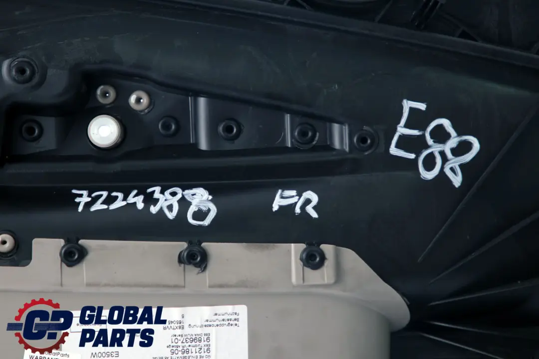 BMW E88 Cabrio Pannello rivestimento anteriore destro Scheda Porta Pelle Beige - SKU 7224388 - Numero di parte 7224388
