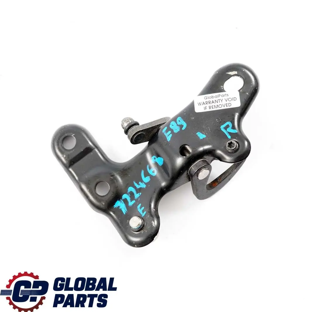 Folding Hardtop Top Right O/S Roof Mechanism Lock Mount to BMW Z4 E89 Roadster with Part number 7224668 BMW Z4 E89 Roadster Folding Hardtop Top Right O/S Roof Mechanism Lock Mount - SKU 7224668 - Part number 7224668