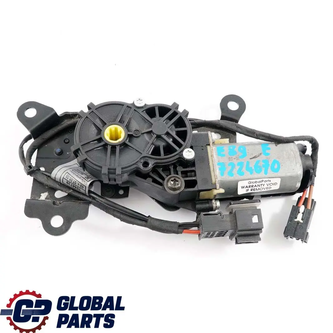 Verdeck Verriegelung Mechanismus Antrieb Motor für BMW Z4 E89 mit Teilenummer 7224670 BMW Z4 E89 Verdeck Verriegelung Mechanismus Antrieb Motor - SKU 7224670 - Teilenummer 7224670