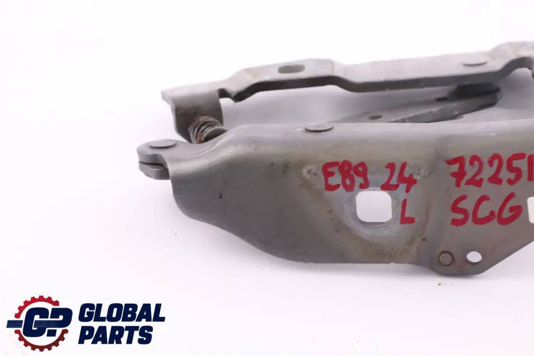 BMW Z4 Series E89 Left Engine Hood Bonnet Hinge N/S Spacegrau Grey A52 7191511 - SKU 7225127-SCG - Part number 7225127