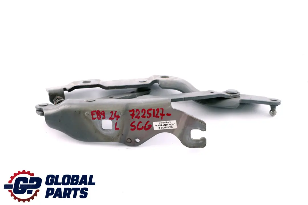 BMW Z4 Series E89 Left Engine Hood Bonnet Hinge N/S Spacegrau Grey A52 7191511 - SKU 7225127-SCG - Part number 7225127