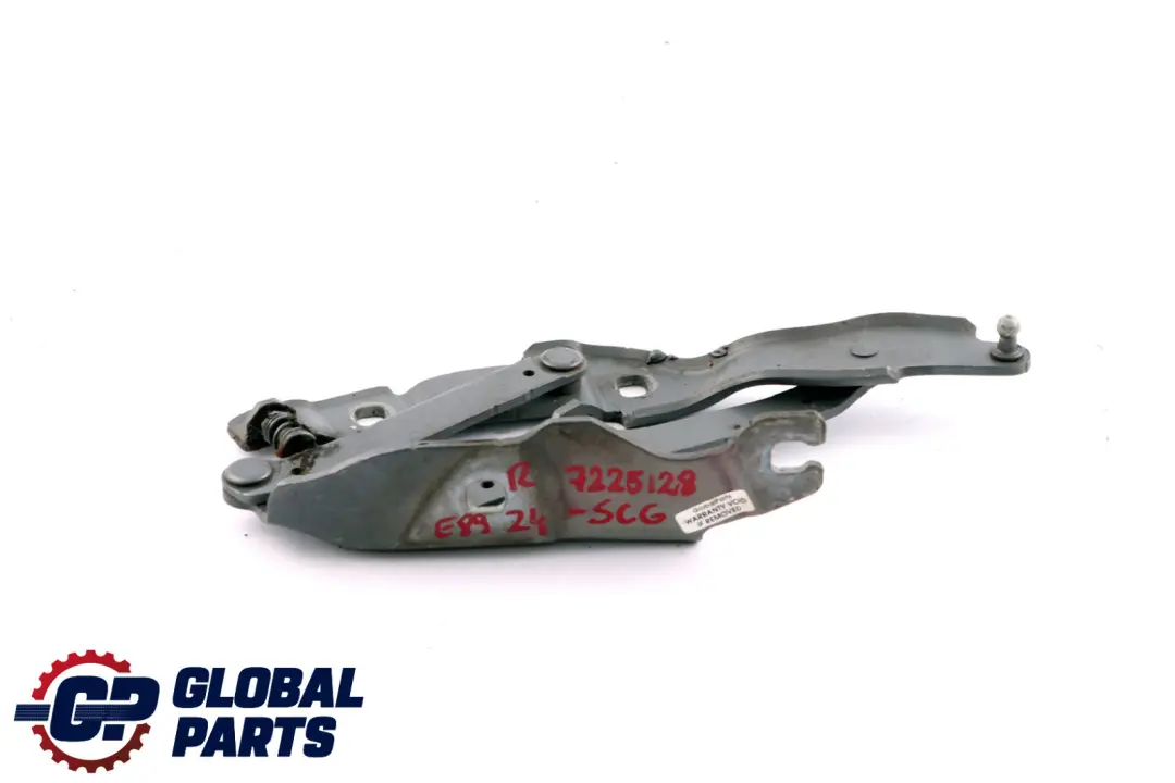 Right Engine Hood Bonnet Hinge O/S Spacegrau Grey A52 7191512 to BMW Z4 er E89 with Part number 7225128 BMW Z4 er E89 Right Engine Hood Bonnet Hinge O/S Spacegrau Grey A52 7191512 - SKU 7225128-SCG - Part number 7225128