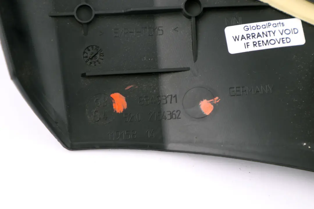 Mini ONE Cooper R55 R56 R57 Panel trasero derecho - SKU 7225522 - Número de pieza 52107225522