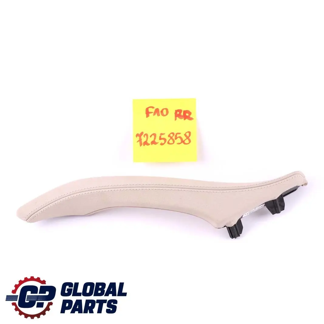 BMW F10 F11 Carrier Support Door Panel Pull Handle Trim Rear Right O/S Oyster - SKU 7225858 - Part number 7225858