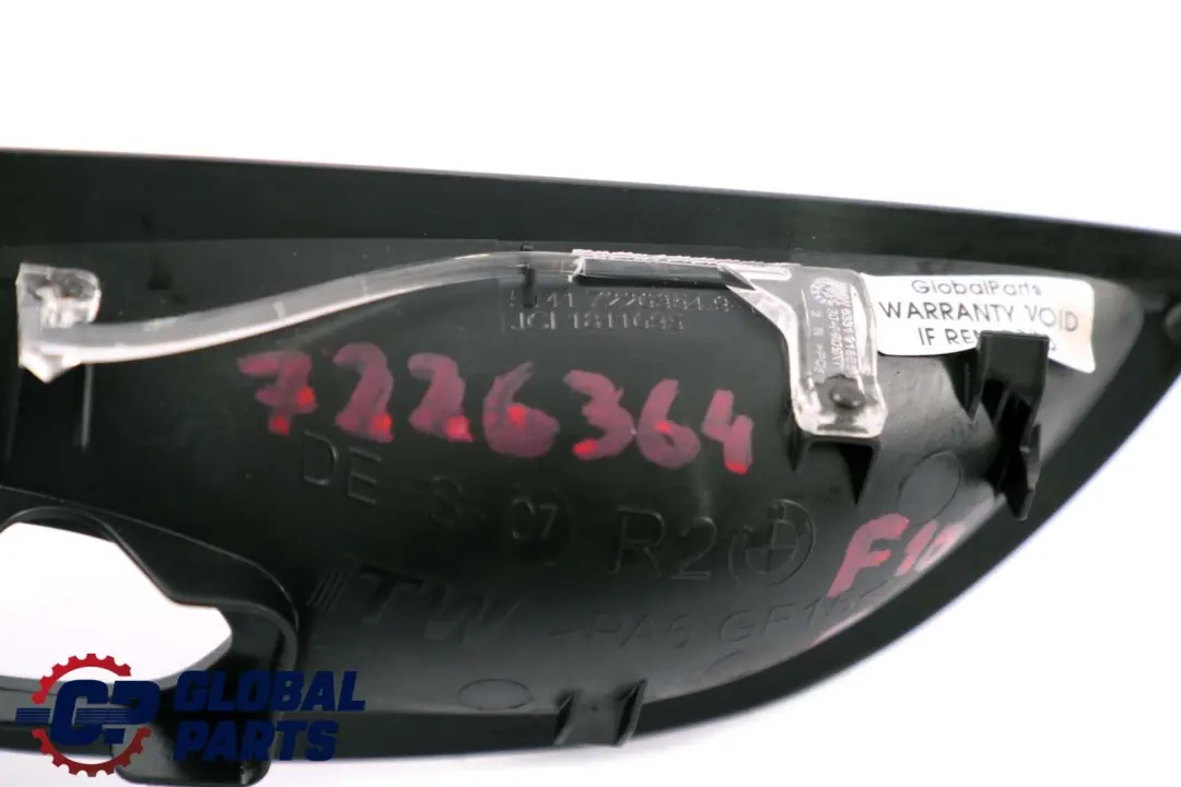 BMW F10 F11 Interior Derecho Tapa Abrepuertas Negro 7226354 - SKU 7226364 - Número de pieza 7226364