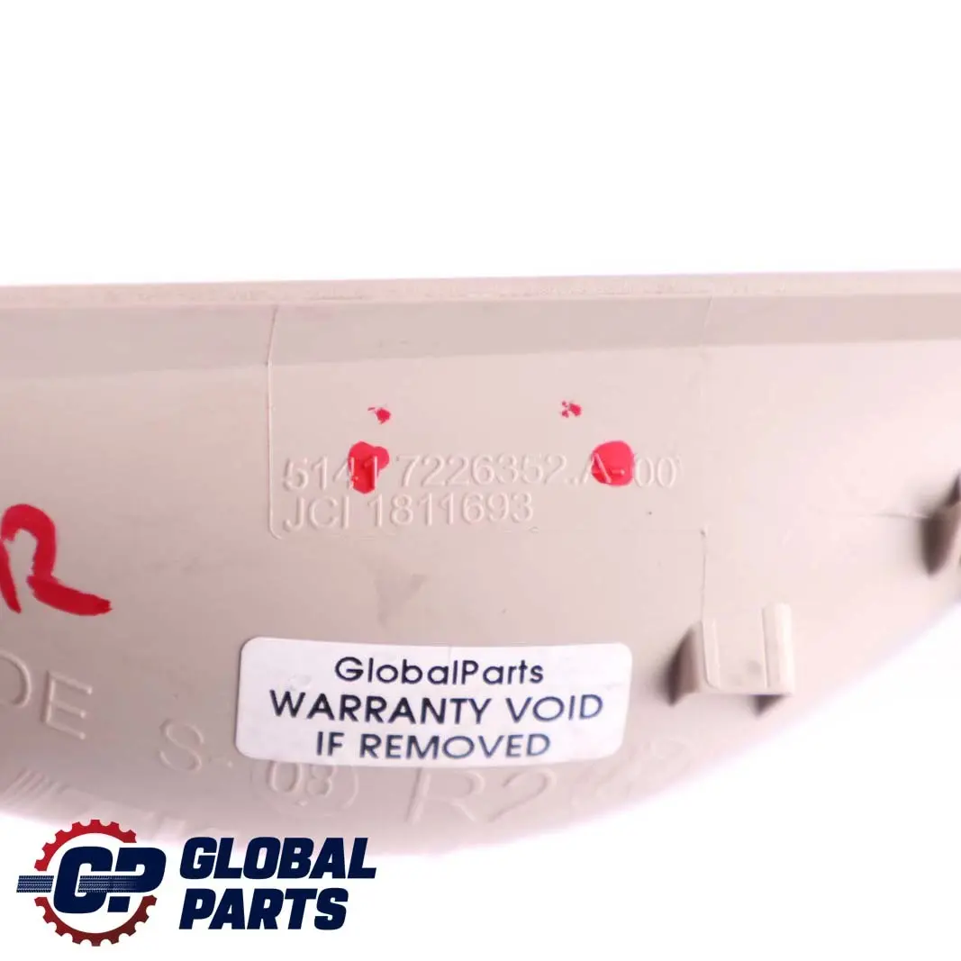 BMW 5 Series F10 F11 Inside Right O/S Door Opener Cover Trim Oyster - SKU 7226370 - Part number 7226352