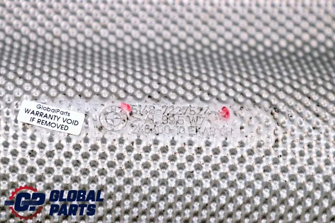 BMW F10 F11 F12 Tanque de Combustible Aislamiento Térmico Escudo Guardia Panel - SKU 7227524 - Número de pieza 7227524