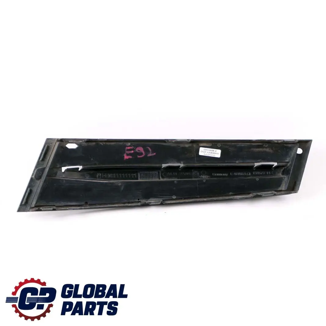 Front Bumper Closed Grid Side Right O/S to BMW E92 E93 LCI with Part number 7227948 BMW E92 E93 LCI Front Bumper Closed Grid Side Right O/S - SKU 7227948 - Part number 7227948