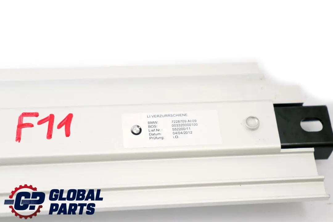 BMW 5 Series F11 LCI Boot Trunk Lid Tailgate Left Right Lashing Rail Set N/O/S - SKU 7228709 7228710 - Part number 7228709 7228710