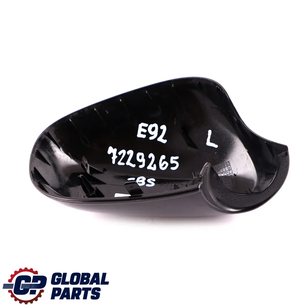 Left Cover Cap N/S Casing Housing Wing Mirror Black to BMW 3 E92 E93 LCI with Part number 7229265 BMW 3 E92 E93 LCI Left Cover Cap N/S Casing Housing Wing Mirror Black - SKU 7229265-BLK - Part number 7229265