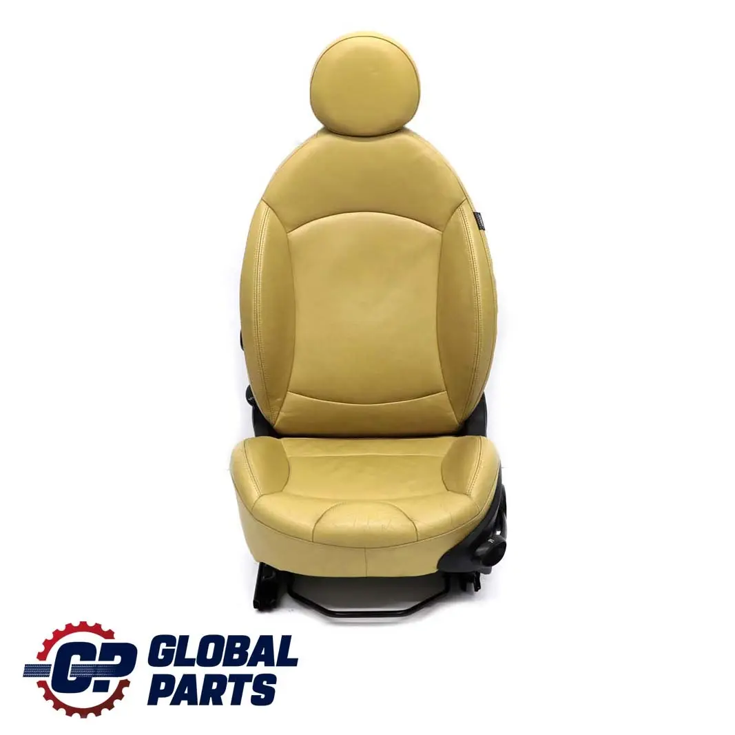 Heated Sport Leather Beige Front Left N/S Seat to Mini Cooper One R55 R56 R57 with Part number 7229523 Mini Cooper One R55 R56 R57 Heated Sport Leather Beige Front Left N/S Seat - SKU 7229523 - Part number 7229523