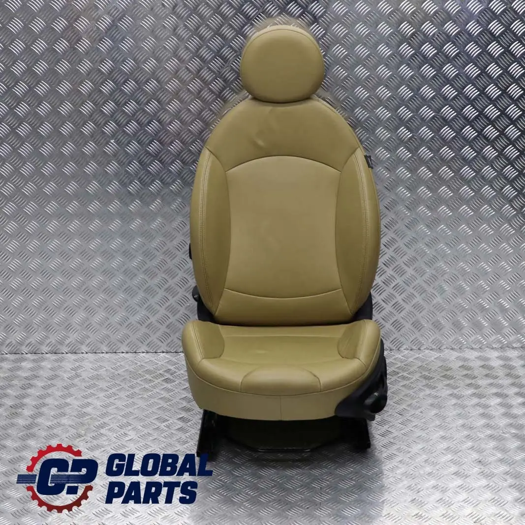 Leather Beige Front Left N/S to Mini Cooper One R55 R56 R57 Sport Seat with Part number 7229569 Mini Cooper One R55 R56 R57 Sport Seat Leather Beige Front Left N/S - SKU 7229569-3 - Part number 7229569