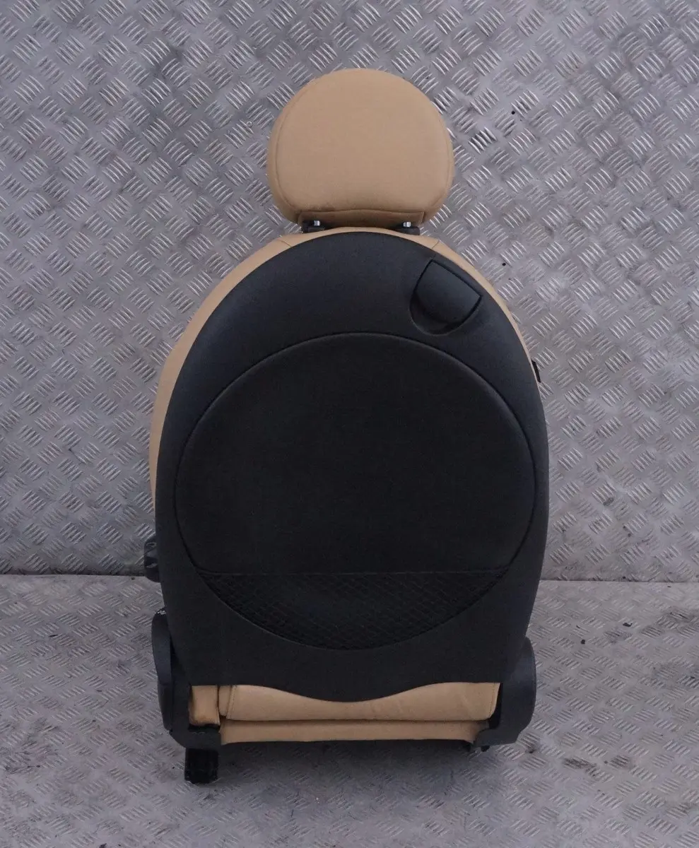 Leather Beige Front Right O/S Seat Driver Side to Mini Cooper R55 R56 R57 Sport with Part number 7229570 Mini Cooper R55 R56 R57 Sport Leather Beige Front Right O/S Seat Driver Side - SKU 7229570-1 - Part number 7229570