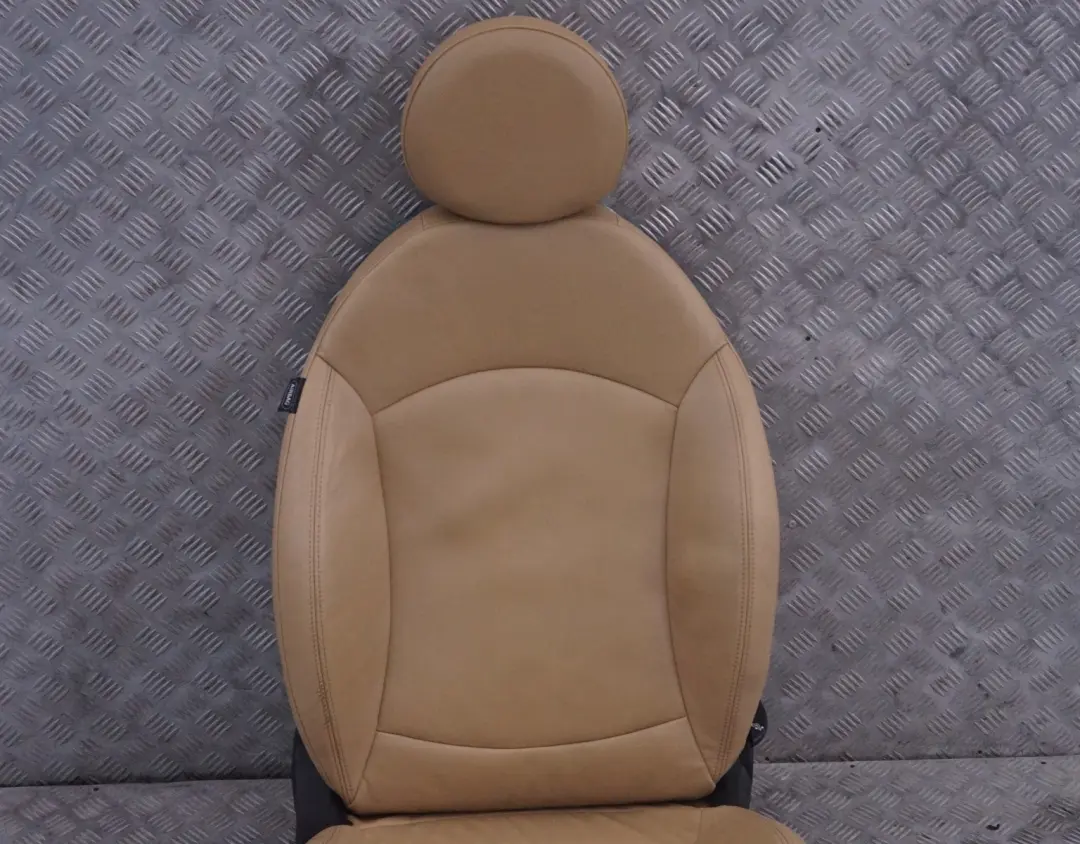 Leather Beige Front Right O/S Seat Driver Side to Mini Cooper R55 R56 R57 Sport with Part number 7229570 Mini Cooper R55 R56 R57 Sport Leather Beige Front Right O/S Seat Driver Side - SKU 7229570-1 - Part number 7229570