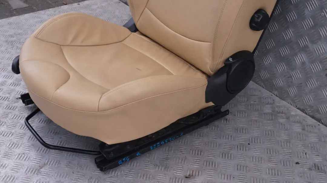 Mini Cooper R55 R56 R57 Sport Leather Beige Front Right O/S Seat Driver Side - SKU 7229570-1 - Part number 7229570