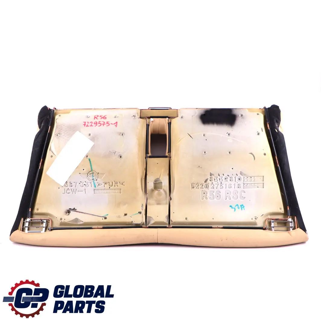 BMW Mini Cooper R56 Divano Sedile Posteriore Pelle Beige Toscano - SKU 7229575 - Numero di parte 7229575